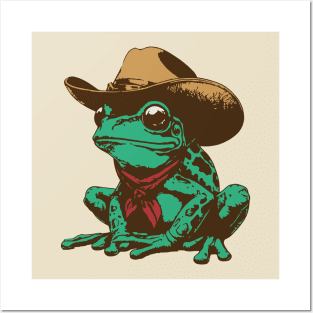 Cowboy Frog Posters and Art